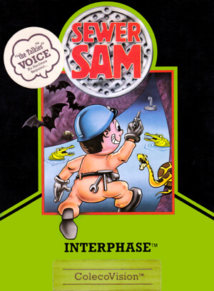 Sewer Sam for Colecovision Box Art
