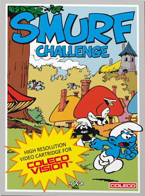 Smurf Challenge for Colecovision Box Art