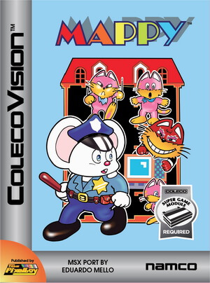 Mappy for Colecovision Box Art