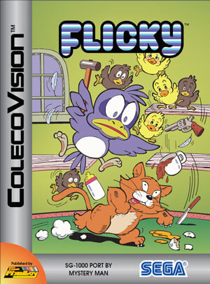 Flicky for Colecovision Box Art