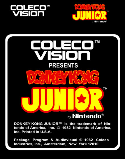 Donkey Kong, Jr. Label