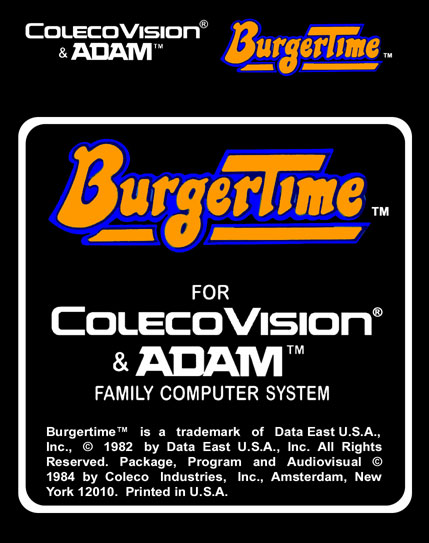 BurgerTime Label