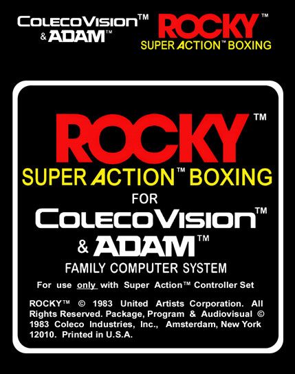 Rocky: Super Action Boxing Label