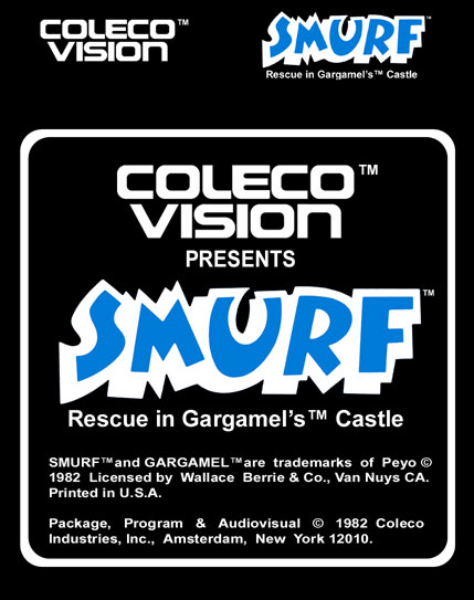 Smurf Rescue in Gargamel's Castle Label