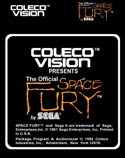 Space Fury Label