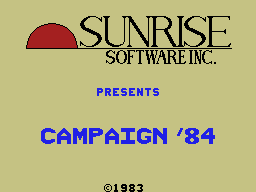 Campaign '84 Screenshot